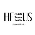 Jesus Quote - He sees us