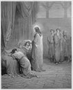 Jesus raises the daughter of Jairus from the dead