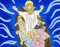 Jesus Rebuke The Storm Royalty Free Stock Photo