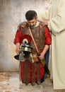 Jesus and Roman Centurion Royalty Free Stock Photo