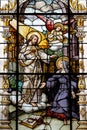 Jesus and Saint Margaret Mary Alacoque Royalty Free Stock Photo