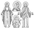 Jesus Saints Drawing Set