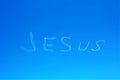 Jesus skywriting