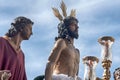 Jesus stripped of his garments, Easter in Seville Royalty Free Stock Photo