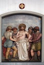 Jesus is stripped of His garments, 10th Stations of the Cross