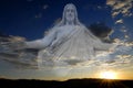 Jesus Sunset Peaceful Creations Sky and Clouds Royalty Free Stock Photo