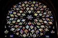 Jesus Sword Rose Window Stained Glass Sainte Chapelle Paris France Royalty Free Stock Photo