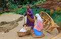 Jesus and three wise man Royalty Free Stock Photo