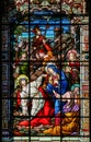 Jesus on the Via Dolorosa - Stained Glass in Malaga Cathedral