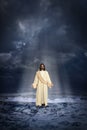 Jesus Walking on the Water Royalty Free Stock Photo