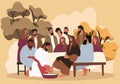 Jesus washes the feet of the apostles