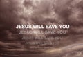 Jesus will save you illustration Royalty Free Stock Photo
