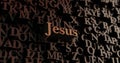 Jesus - Wooden 3D rendered letters/message