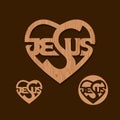 Jesus` words inscribed in the heart.