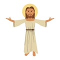 Jesuschrist man cartoon Royalty Free Stock Photo