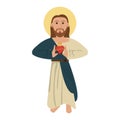 Jesuschrist man cartoon