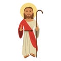 Jesuschrist man cartoon Royalty Free Stock Photo