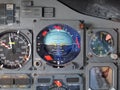 Jet aircraft cockpit Equipment Royalty Free Stock Photo