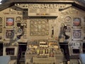 Jet aircraft cockpit Equipment Royalty Free Stock Photo