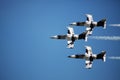 Jet aircraft in formation Royalty Free Stock Photo