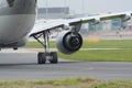 Jet aircraft taxying Royalty Free Stock Photo