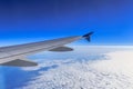 Jet Airliner Wing and Wingtip Royalty Free Stock Photo