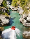 Jet Boat Ride, Shotover River, Queenstown Royalty Free Stock Photo