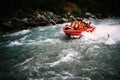 Jet boat rides on the river in Queenstown New Zealand