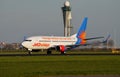 Jet2 Boeing 737 departs Schiphol