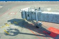Jet bridge on an airport terminal, empty gate