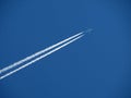 Jet and contrail