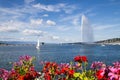 The Jet d'Eau, Geneva, Switzerland Royalty Free Stock Photo