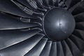 Jet engine close up