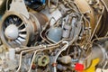 Jet engine close-up Royalty Free Stock Photo