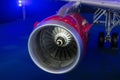 Jet engine closeup Royalty Free Stock Photo