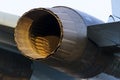 Jet engine exhaust Royalty Free Stock Photo