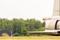 Jet engine of a fighter jet Royalty Free Stock Photo