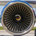 Jet engine passenger plane