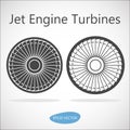 Jet Engine Turbine Front View