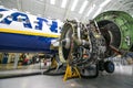 Ryanair Boeing Airplane turbine engine