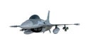 Jet F-16 isolate on white background. american military fighter plane. USA army