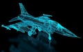 Jet Fighter Aircraft Mesh Royalty Free Stock Photo