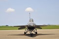 Jet fighter front view. Royalty Free Stock Photo