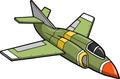 Jet Fighter Vector Illustration Royalty Free Stock Photo