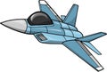 Jet Fighter Vector Illustration Royalty Free Stock Photo