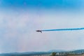 JET FLY AS DISPLAY IN AIRSHOW SIAF ABOVE AIRPORT SLIAC in Slovakia