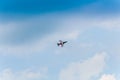 JET FLY AS DISPLAY IN AIRSHOW SIAF ABOVE AIRPORT SLIAC in Slovakia