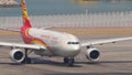 Jet of Hong Kong Airlines taxiing