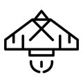 Jet icon outline vector. Jetpack growth
