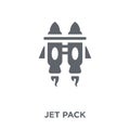 Jet pack icon from Astronomy collection.